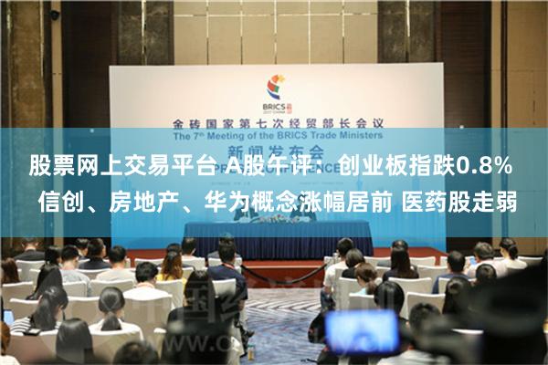 股票网上交易平台 A股午评：创业板指跌0.8%  信创、房地产、华为概念涨幅居前 医药股走弱