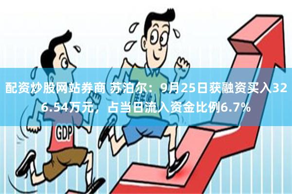 配资炒股网站券商 苏泊尔：9月25日获融资买入326.54万元，占当日流入资金比例6.7%