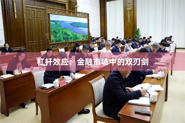 杠杆效应：金融市场中的双刃剑