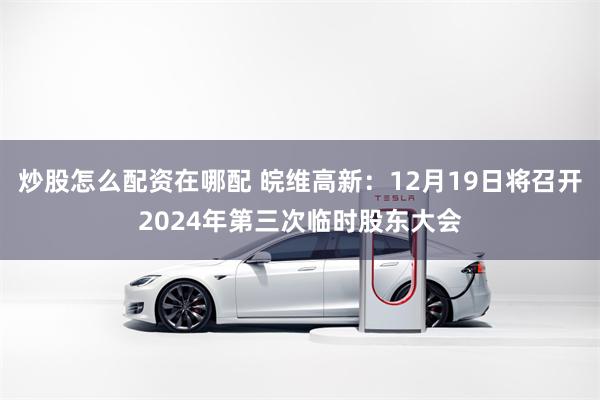 炒股怎么配资在哪配 皖维高新：12月19日将召开2024年第三次临时股东大会