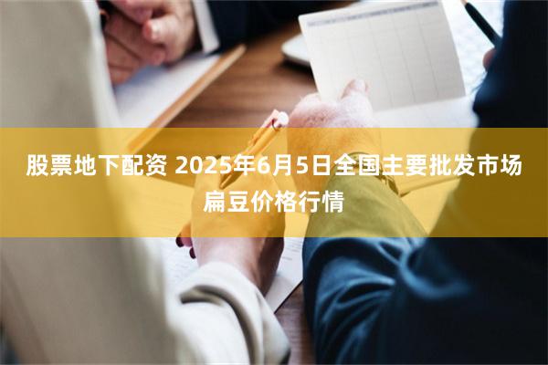 股票地下配资 2025年6月5日全国主要批发市场扁豆价格行情