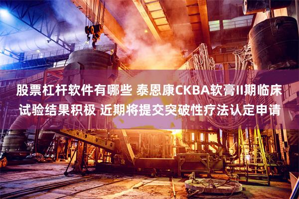 股票杠杆软件有哪些 泰恩康CKBA软膏II期临床试验结果积极 近期将提交突破性疗法认定申请