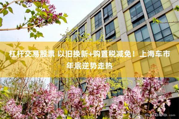 杠杆交易股票 以旧换新+购置税减免！上海车市年底逆势走热