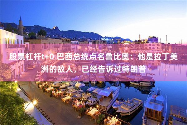 股票杠杆t+0 巴西总统点名鲁比奥：他是拉丁美洲的敌人，已经告诉过特朗普