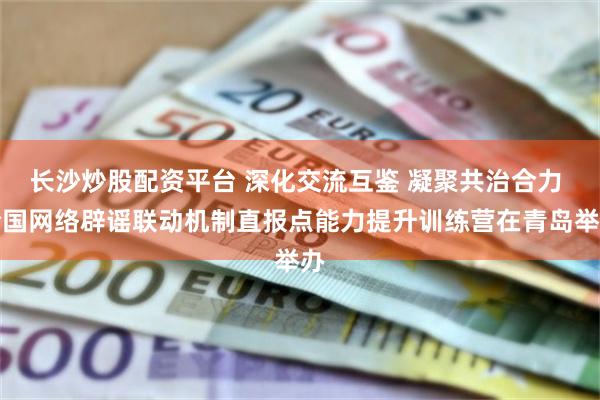 长沙炒股配资平台 深化交流互鉴 凝聚共治合力 全国网络辟谣联动机制直报点能力提升训练营在青岛举办