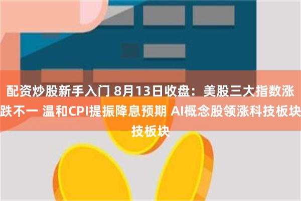 配资炒股新手入门 8月13日收盘：美股三大指数涨跌不一 温和CPI提振降息预期 AI概念股领涨科技板块