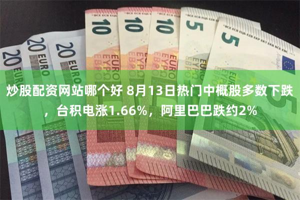 炒股配资网站哪个好 8月13日热门中概股多数下跌，台积电涨1.66%，阿里巴巴跌约2%