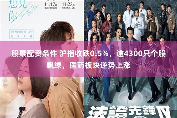 股票配资条件 沪指收跌0.5%,逾4300只个股飘绿,医药板块逆势上涨