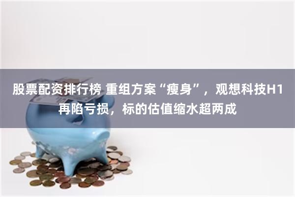 股票配资排行榜 重组方案“瘦身”，观想科技H1再陷亏损，标的估值缩水超两成