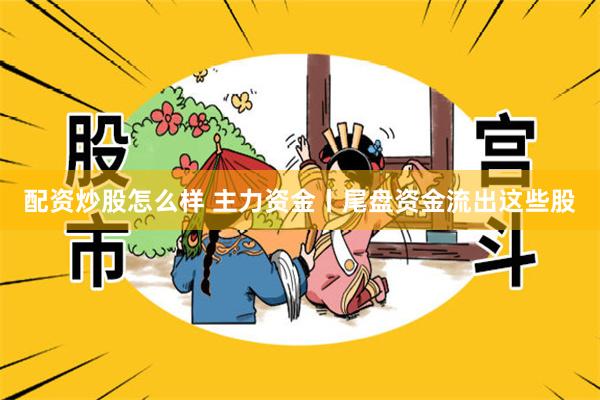 配资炒股怎么样 主力资金丨尾盘资金流出这些股